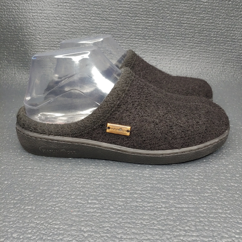Haflinger Pure New Wool Slip On Rubber Sole Slippers
